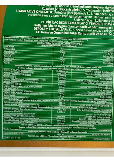 Royal İlaç Royal Ovisol Sheep&goat Koyun Ve Keçi Yem Katkısı 1 Lt