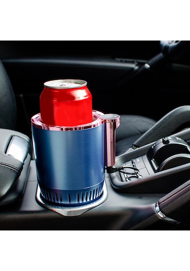 Suntek 2'li Araç İçi Bardak İçecek Su Isıtıcı Soğutucu Mavi