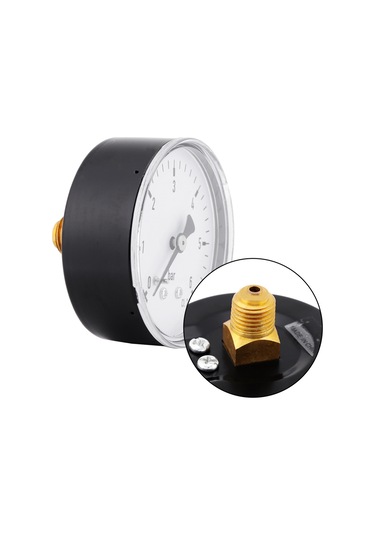 Jeemson Ts-60 Mini Metal Basınç Ölçer 0-6bar, 60mm Dial, 1/4" Npt Arka Montaj - Hava, Su, Yağ İçin Hassas Ve Taşınabilir