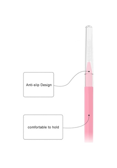 Wezone Yumuşak Kıllı Diş Arası Fırçası - I Tipi, 30 Adet, Aile Kullanımı İçin Uygun, Koruyucu Kapaklı, Pembe 0.6mm