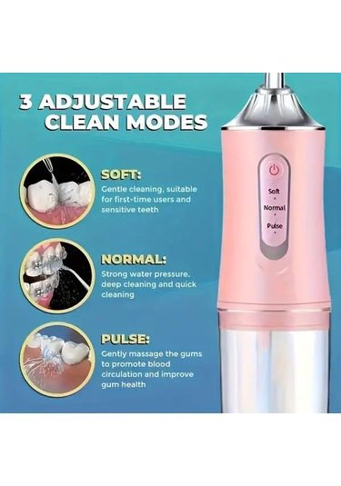 Willowhaven Yeşil Elektrikli Su Diş İpi: 360 Dönen Başlık, Şarj Edilebilir, Seyahat Dostu