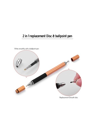 Novahub Altın Renk Wk-125 Çift Fonksiyonlu Dokunmatik Kalem Seti - Telefon & Tablet