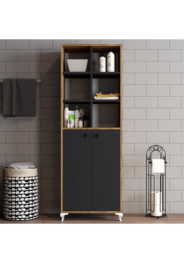 Moxen Mobilya Bdr3 Çok Amaçlı Dolap Raflı MXNBDR3003CVZANTRST