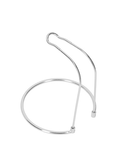 Xiyyadms Stokaj Makinesi Rafı, Paslanmaz Çelik, Hafif Ve Ayrılabilir, Dairesel Taban, U-şekilli Üst Çerçeve, Sabit Konumlandırma, Spinning Makinesi Depolama Ve Gösterim İçin Kısa Tip Gümüş