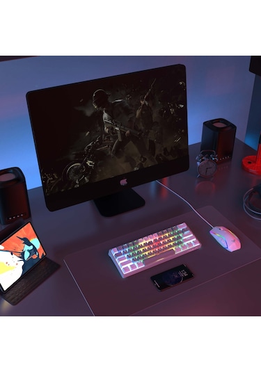 Aula F3261 Type-C Kablolu Rgb Mekanik Klavye