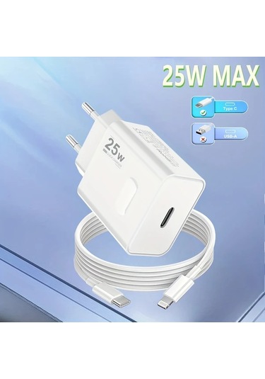 Honeybeeshop Beşli Fiş 1m Kablo Samsung İpdone Uyumlu Hızlı Şarj Cihazı 25w Usb C Ve Usb Cden Lightning Kablolu