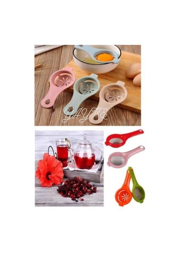 Yayke 2'li Yumurta Sarısı Akı Ayırma Ve Bitki Çayı Süzgeci