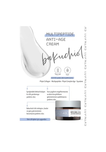 Skin401 Multipeptit Bakuchiol Anti-Age Cream 50 ML