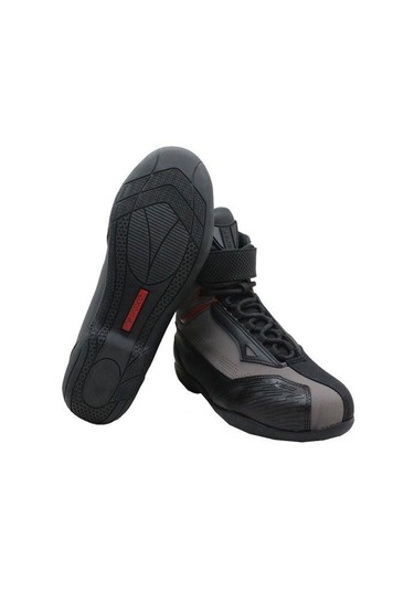 Vexo Boxter Aır Korumalı Yazlık Motosiklet Bot Gri-kırmızı