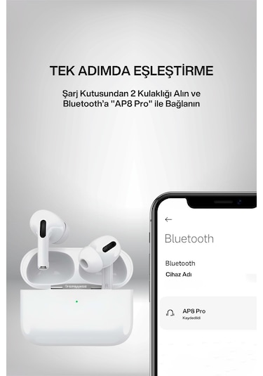 Sprange AP8 Pro Bluetooth 5.2 Kulak İçi Kulaklık