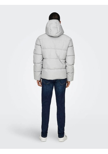 Only & Sons Erkek Mont Beyaz 22029661 Onselıjah Pckt. Hood Jacket Otw Noos 25kw21000040 W210181 Beyaz