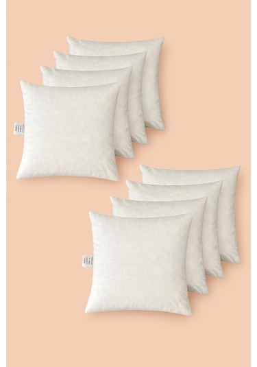 8 Adet Kaz Tüyü 45x45 Kırlent %50 Kaz Tüyü %50 Boncuk Elyaf