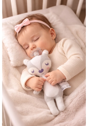 Toys2you Emzikli Uyku Arkadaşı Gri Ceylan Açık Gri