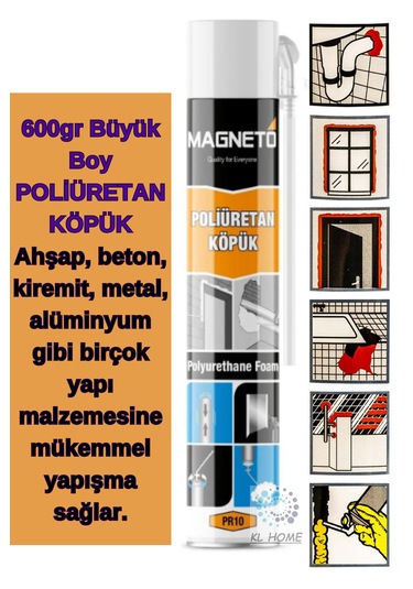 Pu Poliüretan Köpük 600 Gr