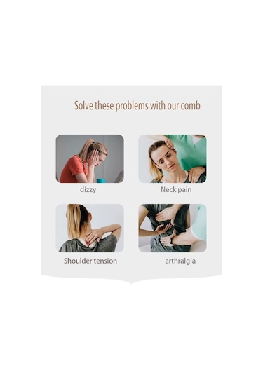 Saç Derisi, Yüz, Vücut Masajı İçin Doğal Sandal Ağacı Masaj Tarağı B Diğer