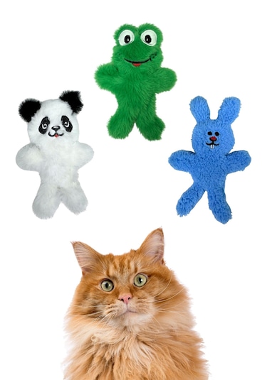 Miyav 3 Adet Peluş Kedi Oyuncak Seti