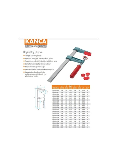 Kanca Büyük Tip İşkence 120 Cm. Marangoz İşkencesi