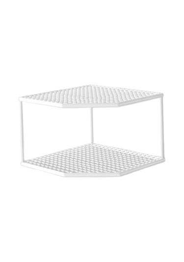 Homyl Mutfak Depolama Rafı Köşe Raf Standı Tezgah Dolabı Beyaz