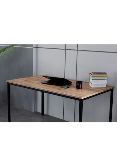 Arpelia Çalışma Masası 140x80x75 Cm Siyah Atlantik Çam Siyah - Atlantik Çam