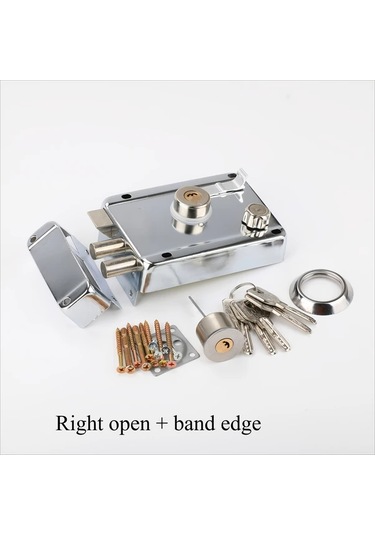 Willowhaven Sağ Açılır + Kenarlı Dayanıklı Paslanmaz Çelik Hırsızlık Önleyici Kapı Kilidi