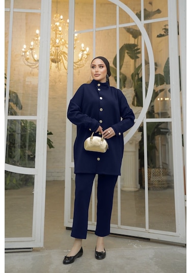 1239 Hakim Yaka Scuba Takım Lacivert