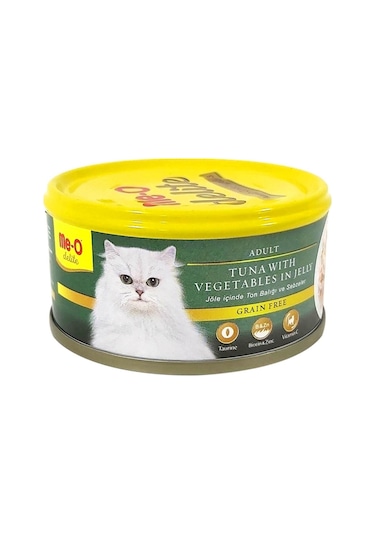 Me-O Delite Ton Balıklı ve Sebzeli Tahılsız Yetişkin Kedi Maması 80 G