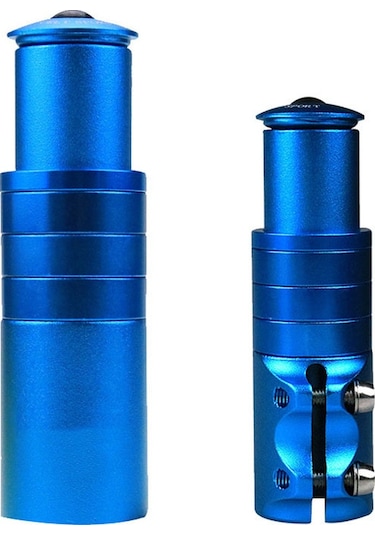 Qingmipy Mountain Bike Fork Yüksekliği Artırıcı - Yükseklik Ayarlı, Dayanıklı Malzeme, Kolay Kurulum Bisiklet Aksesuarı Mavi