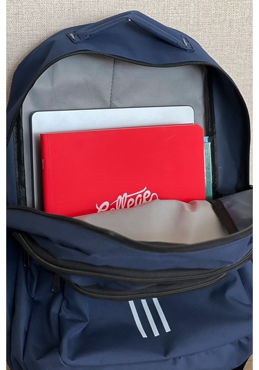 Lacivert Büyük Boy Okul Spor Çantası, 16,9 İnç, 45x30x15cm 24