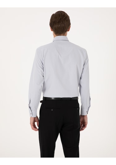 Pierre Cardin Erkek Açık Gri Gömlek Basic 50316742-vr001 Açık Gri