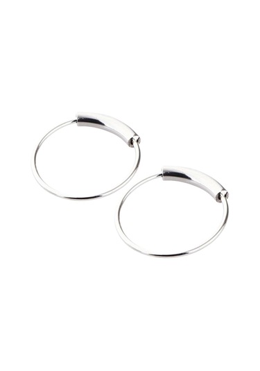 Suntek 2 Adet Burun Halkası Hoop Tragus Helix 8-mm-gümüş Mavi - Gümüş