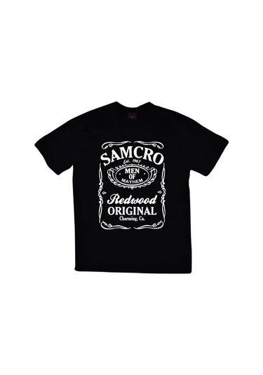 Samcro Baskılı T-shirt SIYAH