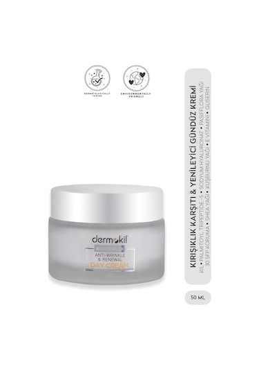 Dermokil Kırışık Karşıtı ve Yenileyici Gündüz Kremi 50 ML