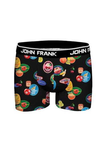 John Frank Dijital Baskılı Modal Erkek Boxer Jfbdmod148-fruıts Siyah