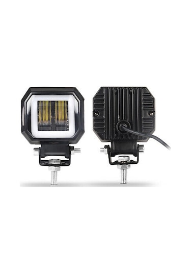 Motosiklet Atv Utv Kamyon Tekne Sis Farı KIRMIZI Angelli 2 Adet