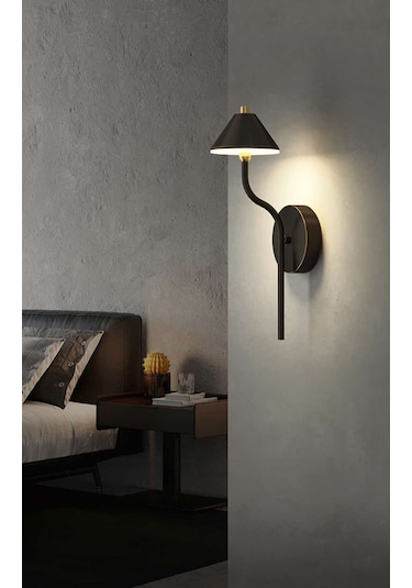 Simaavize Modern Black Led Aplik -gün Işığı Siyah