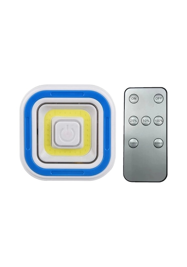 Pm-6937 Cob Ledli Pilli Uzaktan Kumandalı Tekli Lamba