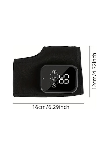 Pazly Usb Şarjlı Siyah Ayak Masaj Aleti, 3 Masaj Modu & 3 Sıcaklık Seviyesi, Tatil Hediyesi, Arkadaşlar Ve Yaşlılar İçin, 1 Paket Siyah