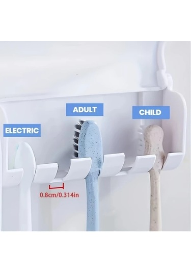 Chenkestoreone Siyah Otomatik Diş Fırçası Ve Macun Seti Duvar Askılı Bardağı İle Siyah