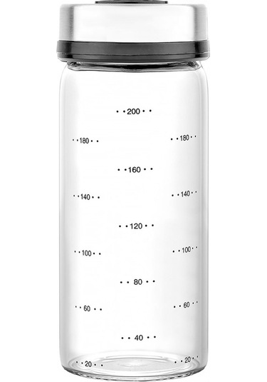 Nehir 6 Parça Borosilikat Döner Standlı Baharatlık Seti ŞEffaf