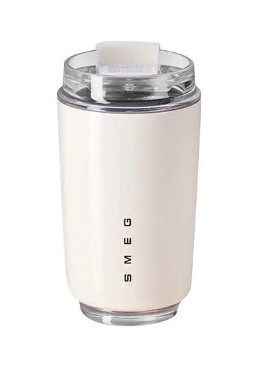 Mufunye 304 Paslanmaz Çelik İç Ve Dış Kapaklı 6-12 Saat Isı Saklama Performanslı Termos Bardak Beyaz