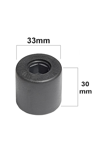 Baza Yatak Kenar Tutucu Denge Takozu Yuvarlak Plastik Kapak Stoperi Aparatı Vidasız-8 Adet