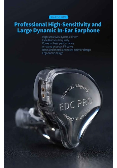 Kz Edc Pro 1dd Iem Kulak İçi Kulaklık Mikrofonlu Edc Pro