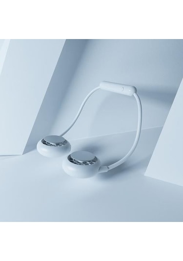 Boyun Fan Taşınabilir Mini Usb Elektrikli Fanlar Şarj Edilebilir Hava Soğutucu Soğutma Havalandırma Ventilador Dilsiz Spor Ev Açık Yaz 7vfeyh Beyaz