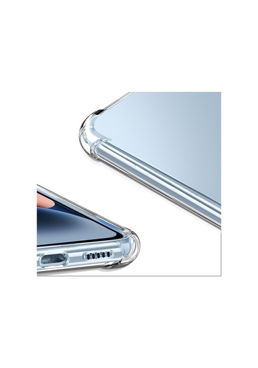 İphone 14 Pro Max Kılıf Round Seri Köşe Korumalı Şeffaf Silikon Kapak