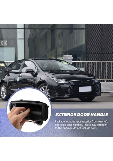 Besthome1 Toyota Corolla Için Dış Dış Kapı Kolu 4 Adet Ön Solda Sağda 1988-1992 69210-12110 69220