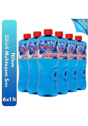 Nilem Sihirli Muhteşem Sıvı Fayans ve Duşakabin Temizleyici 6 x 1 L