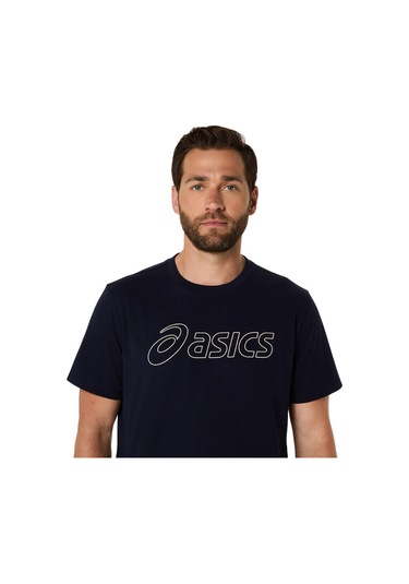 Asics Asıcs Logo Ss Tee Erkek Sax Kısa Kollu Tshirt 2031e188-403 Mavi