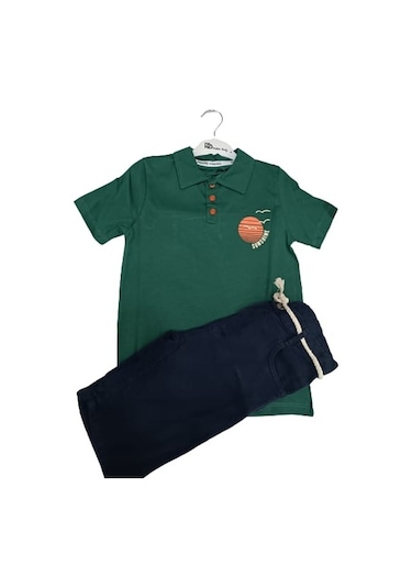 Pollito Sunshine Baskılı Polo Yaka Erkek Takım3996 001