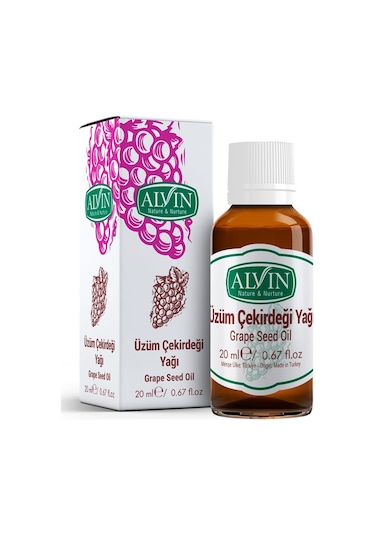 Alvin Üzüm Çekirdeği Yağı Soğuk Sıkım 20 ML