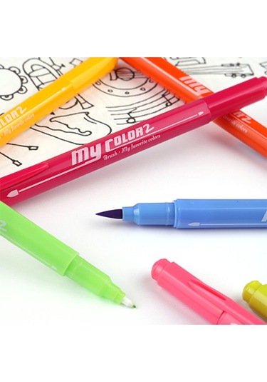 Dong A Çift Taraflı Fırça Uçlu 12 Renk Brush+Fine Uç